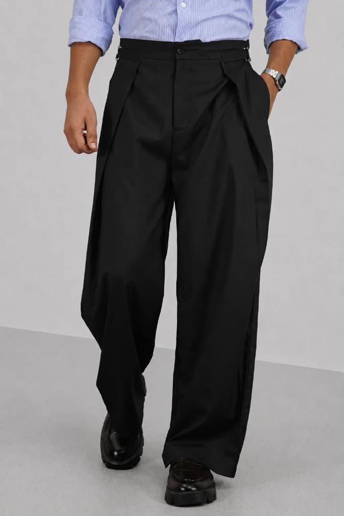 Buckle Waist Flex Fit Pants
